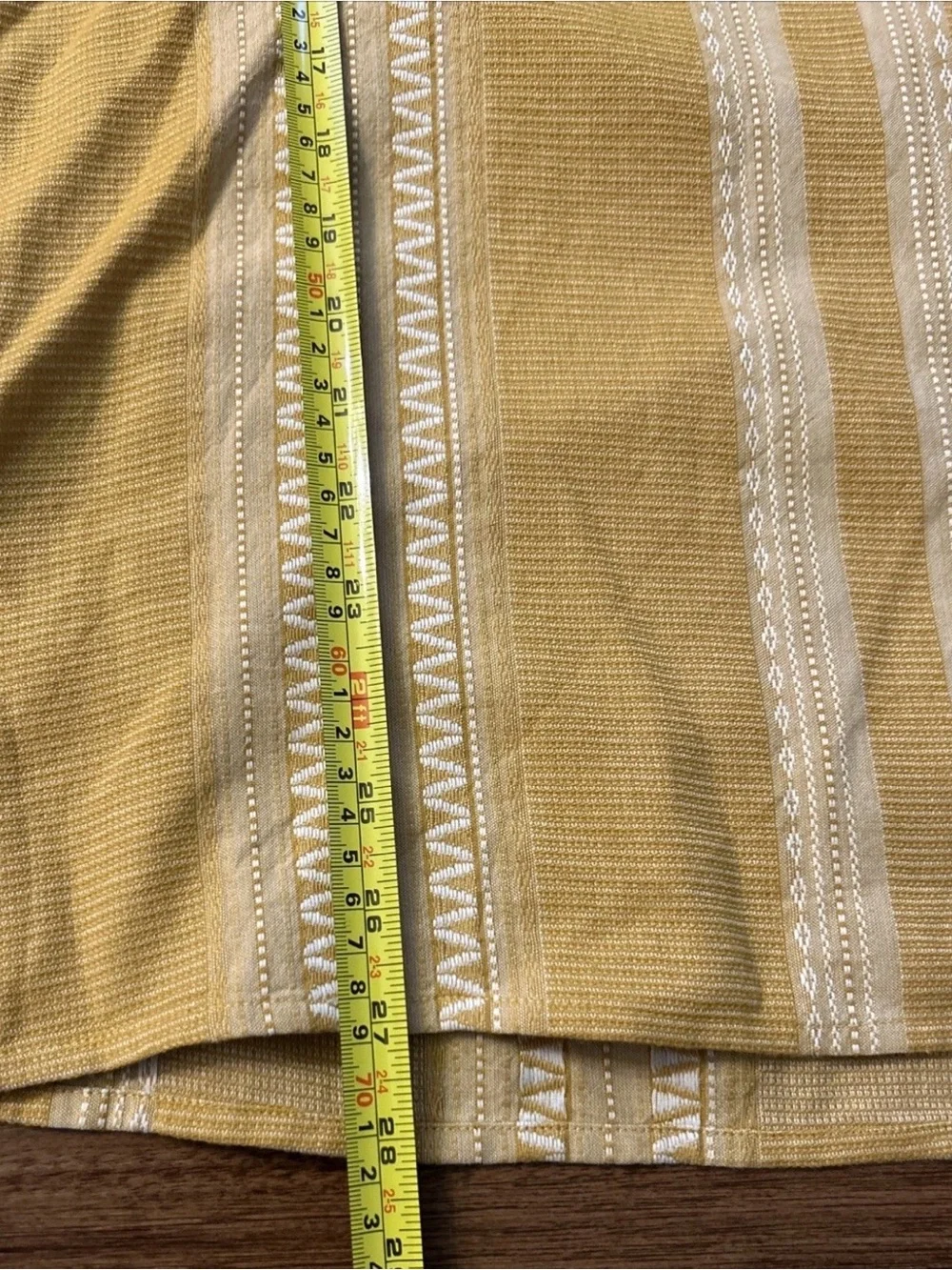 Tory Burch Set Women Sequin Embellished Yellow & Ivory Cotton Tunic 8 & Pants 6